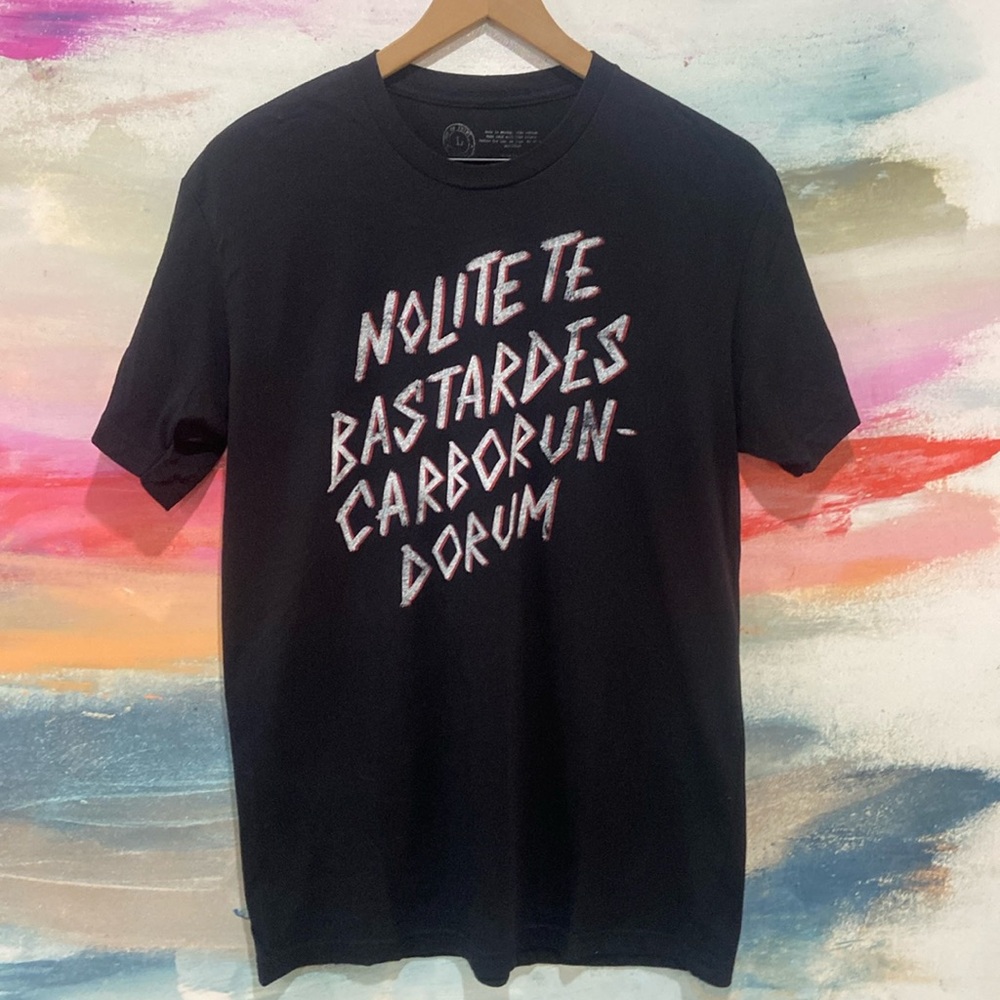 🔥EC🔥Out Of Print Don’t Let The Bastards Grind You Down 100% Cotton T-shirt.